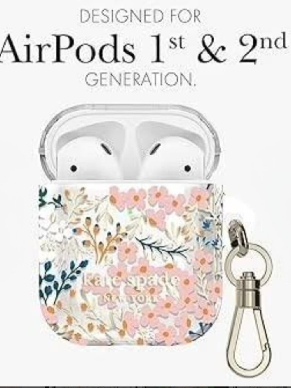 Kate Spade New York Multi Floral Rose AirPods Gen 1 & 2 Protective Case
